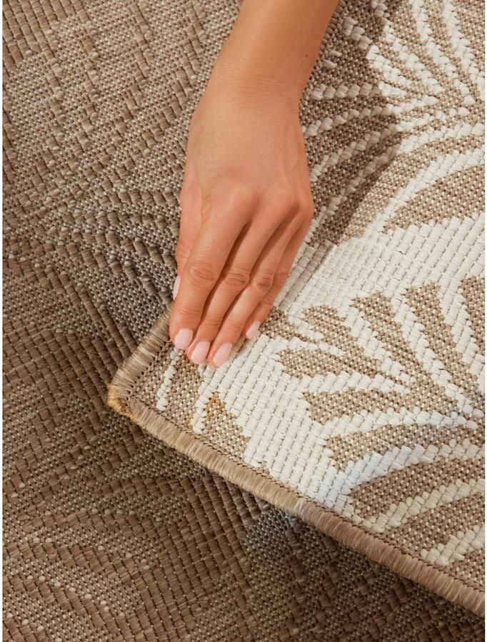 HANSE Home Outdoorkleed Liora omkeerbaar tapijt Loper binnen en buiten platweefsel weerbestendig onderhoudsvriendelijk robuust - Foto 6