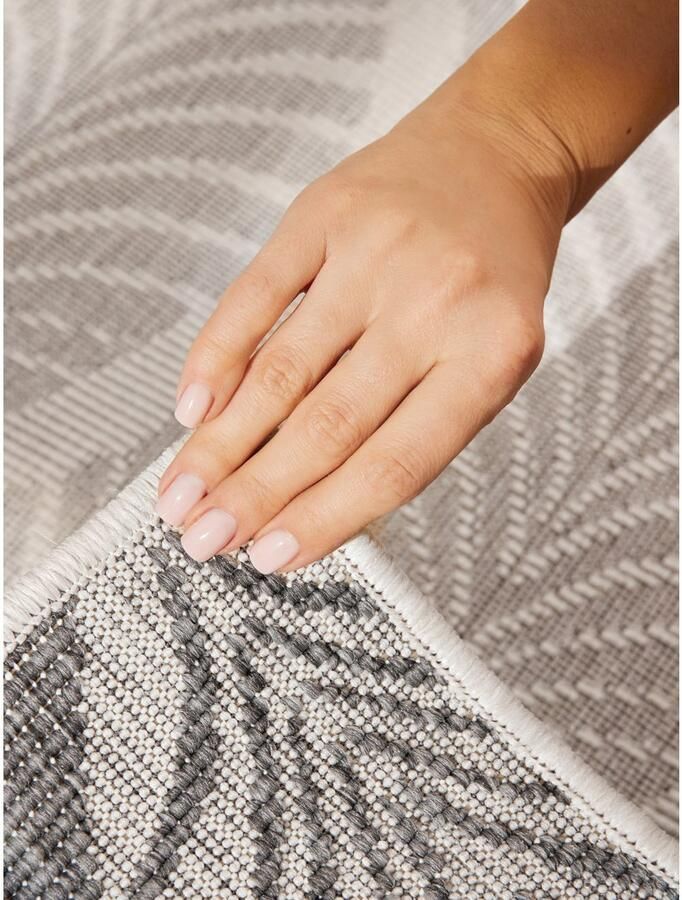 HANSE Home Outdoorkleed Liora omkeerbaar tapijt Loper binnen en buiten platweefsel weerbestendig onderhoudsvriendelijk robuust - Foto 6