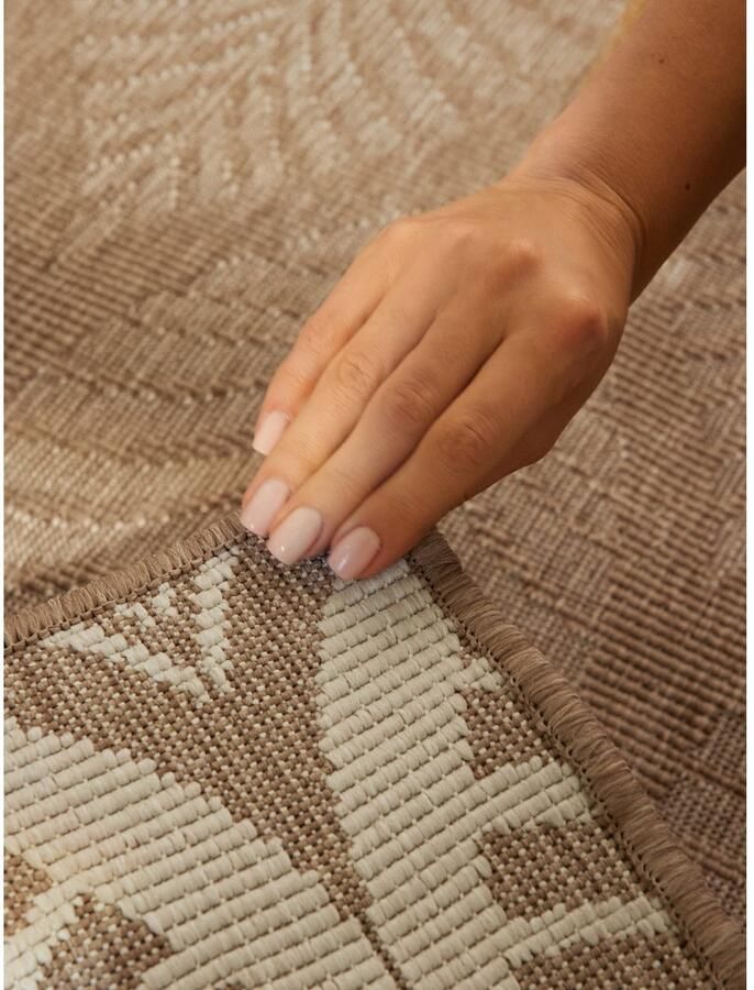 HANSE Home Outdoorkleed Liora omkeerbaar tapijt Loper binnen en buiten platweefsel weerbestendig onderhoudsvriendelijk robuust - Foto 2