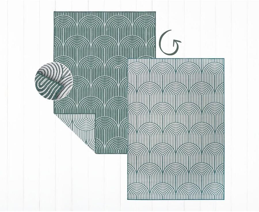 HANSE Home Outdoorkleed Pangli omkeerbaar tapijt In- & outdoor vloerkleed weerbestendig balkon tuin woonkamer modern