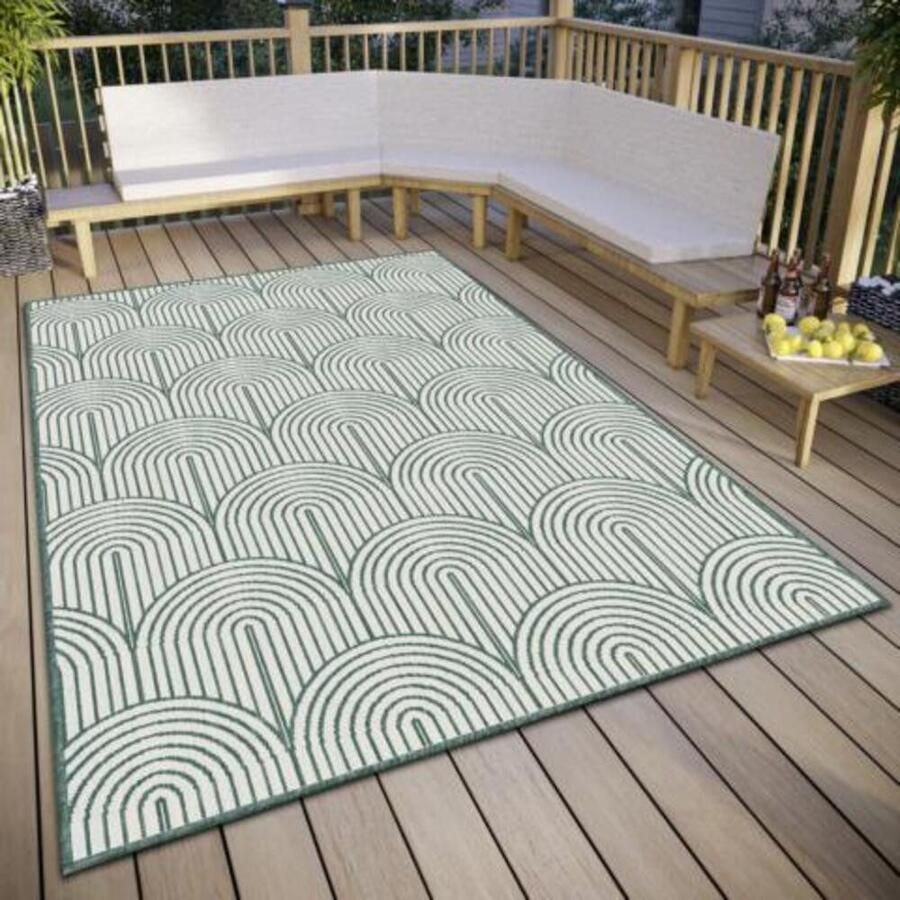 HANSE Home Outdoorkleed Pangli omkeerbaar tapijt In- & outdoor vloerkleed weerbestendig balkon tuin woonkamer modern - Foto 2