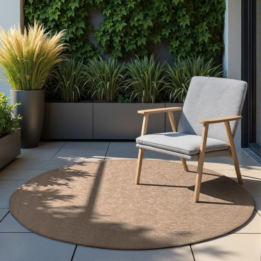 HANSE Home Outdoorkleed Rosel omkeerbaar tapijt Binnen en buiten platweefsel weerbestendig onderhoudsvriendelijk robuust - Foto 11