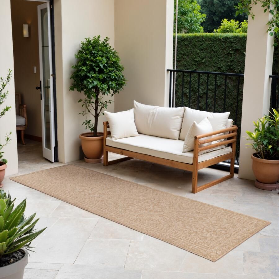 HANSE Home Outdoorkleed Rosel omkeerbaar tapijt Binnen en buiten platweefsel weerbestendig onderhoudsvriendelijk robuust - Foto 10