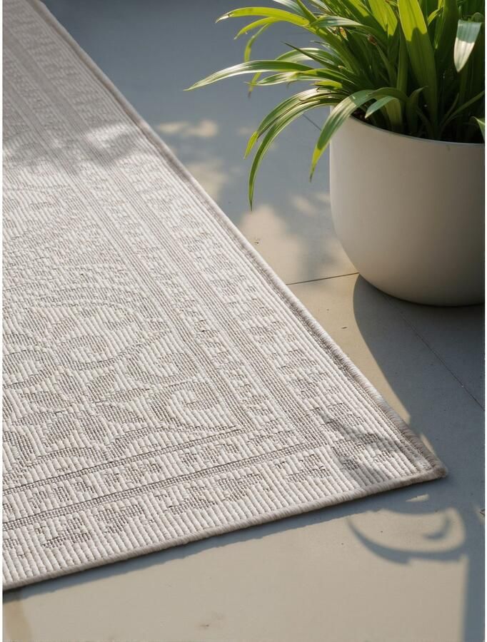 HANSE Home Outdoorkleed Rosel omkeerbaar tapijt Binnen en buiten platweefsel weerbestendig onderhoudsvriendelijk robuust - Foto 4