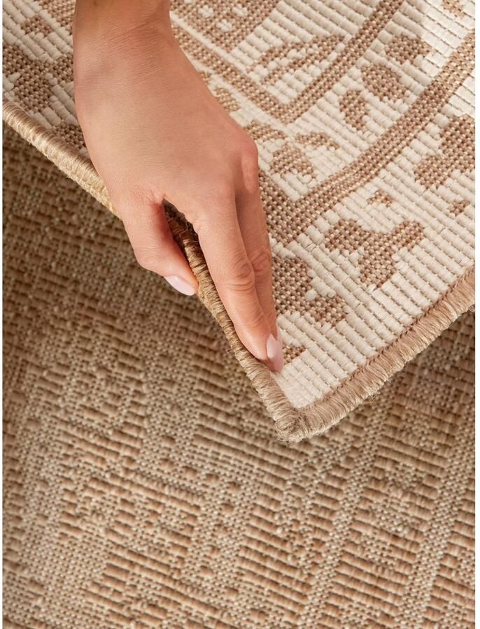 HANSE Home Outdoorkleed Rosel omkeerbaar tapijt Binnen en buiten platweefsel weerbestendig onderhoudsvriendelijk robuust - Foto 6