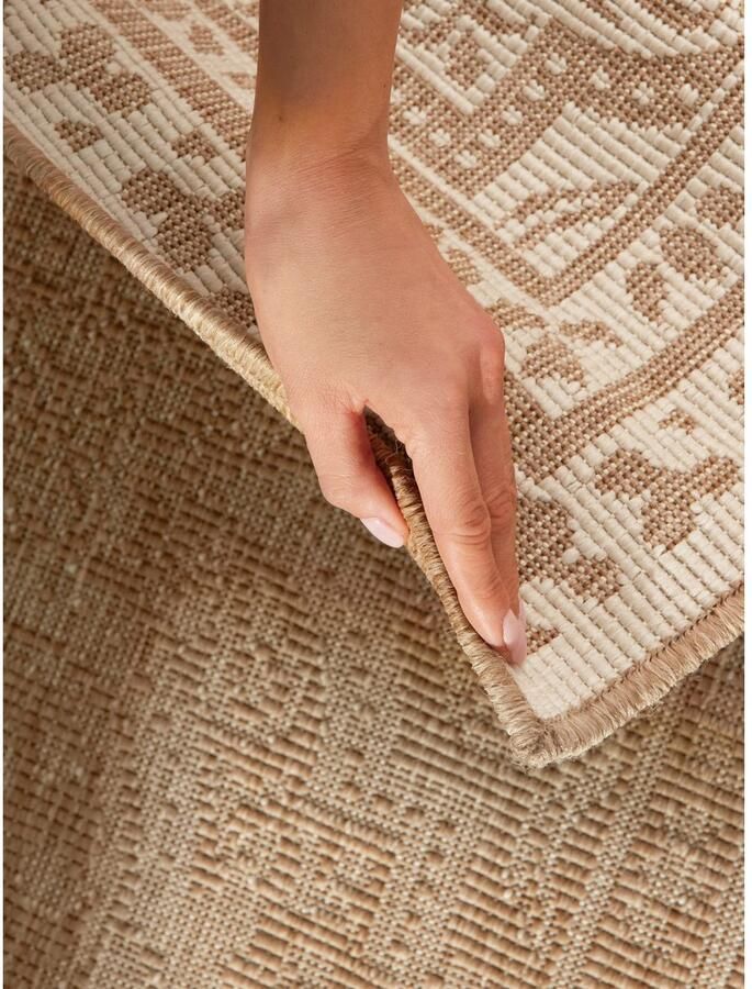 HANSE Home Outdoorkleed Rosel omkeerbaar tapijt Binnen en buiten platweefsel weerbestendig onderhoudsvriendelijk robuust - Foto 6