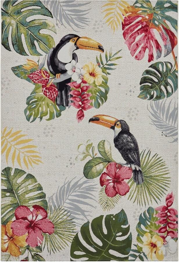 HANSE Home Outdoorkleed Tropical Dream In-& outdoor tapijt weerbestendig balkon tuin woonkamer floraal - Foto 2