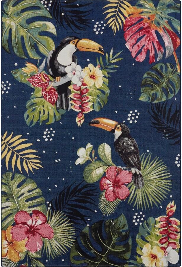 HANSE Home Outdoorkleed Tropical Dream In-& outdoor tapijt weerbestendig balkon tuin woonkamer floraal - Foto 2