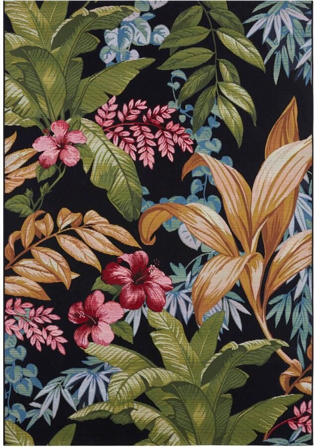 HANSE Home Outdoorkleed Tropical Flowers In-& outdoor tapijt weerbestendig balkon tuin woonkamer floraal - Foto 2