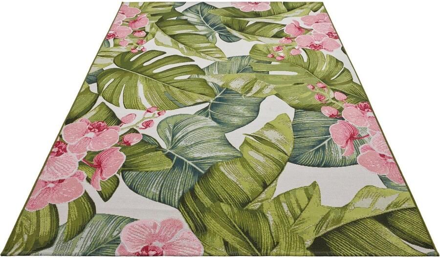 HANSE Home Outdoorkleed Tropical In-& outdoor tapijt weerbestendig balkon tuin woonkamer floraal - Foto 6