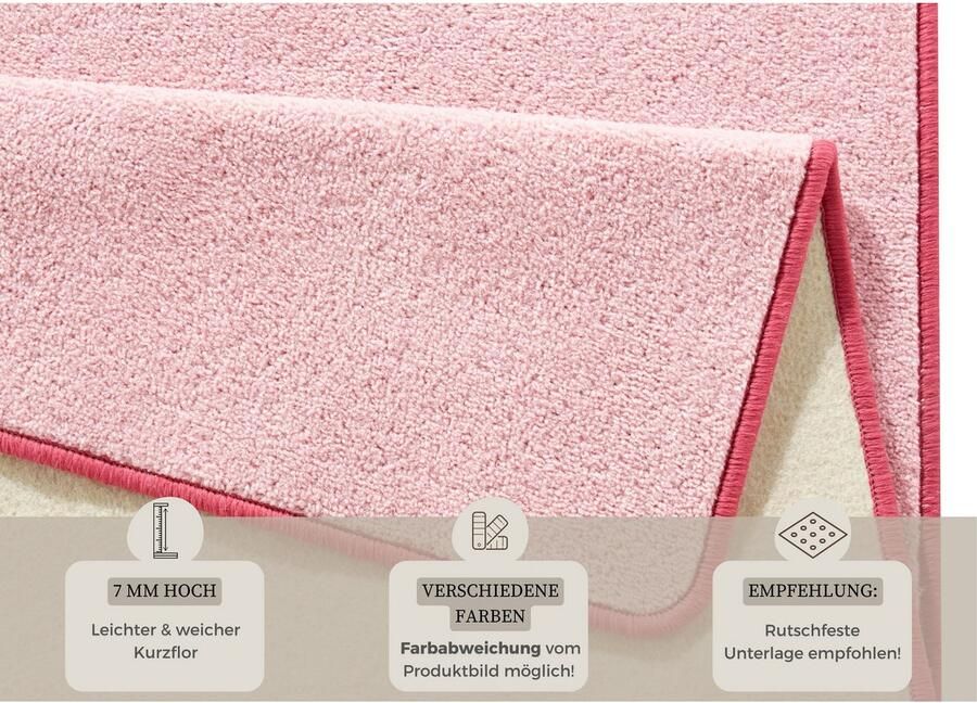 HANSE Home Vloerkleed Fancy Kortpolig loper effen geketteld woonkamer slaapkamer eetkamer - Foto 8