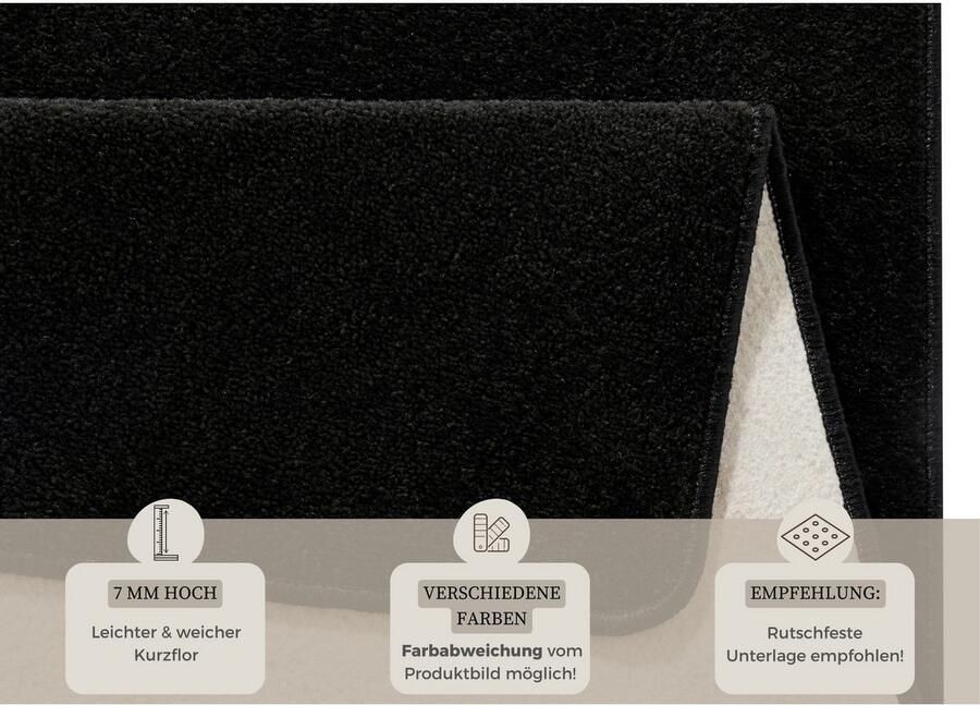 HANSE Home Set slaapkamerkleedjes Fancy Unikleur slaapkamerkleed 3-delige loperset voor de slaapkamer - Foto 3