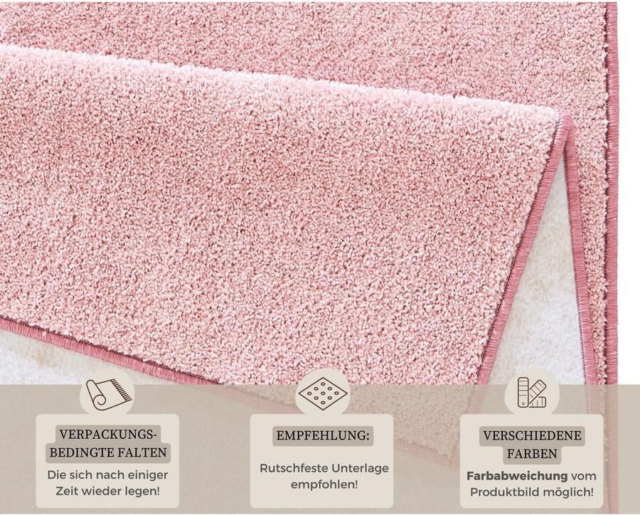 HANSE Home Set slaapkamerkleedjes Pure 100 Korte pool unikleur vloerkleed bedloper slaapkamerkleed loper - Foto 2