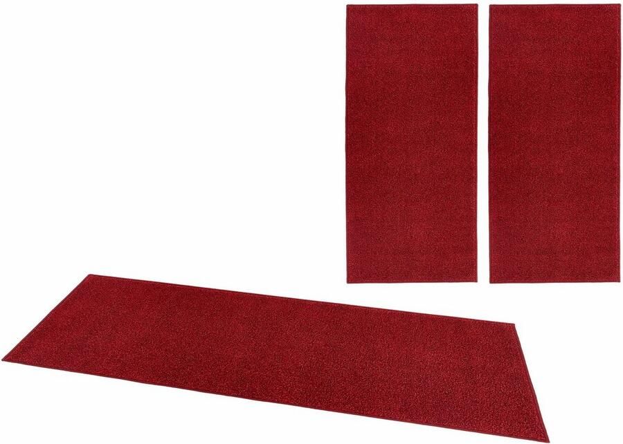 HANSE Home Set slaapkamerkleedjes Pure 100 Korte pool unikleur vloerkleed bedloper slaapkamerkleed loper - Foto 5