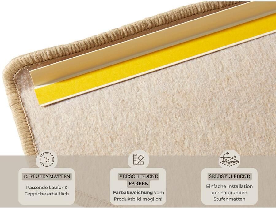 HANSE Home Tredemat Fancy 15 stuks trapmatten zelfklevend traptapijt traptreden - Foto 5