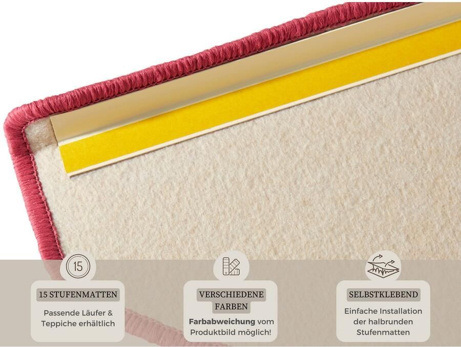 HANSE Home Tredemat Fancy 15 stuks trapmatten zelfklevend traptapijt traptreden - Foto 5