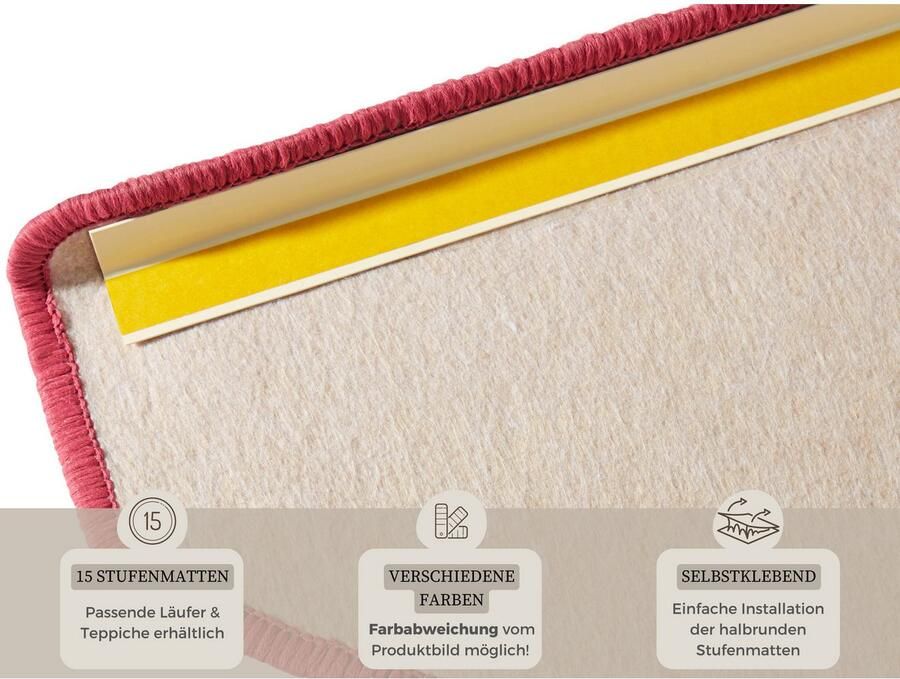 HANSE Home Tredemat Fancy 15 stuks trapmatten zelfklevend traptapijt traptreden - Foto 5