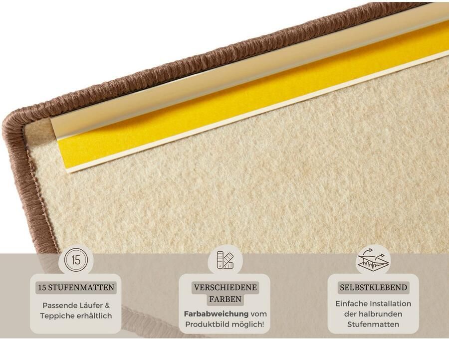 HANSE Home Tredemat Fancy 15 stuks trapmatten zelfklevend traptapijt traptreden - Foto 5