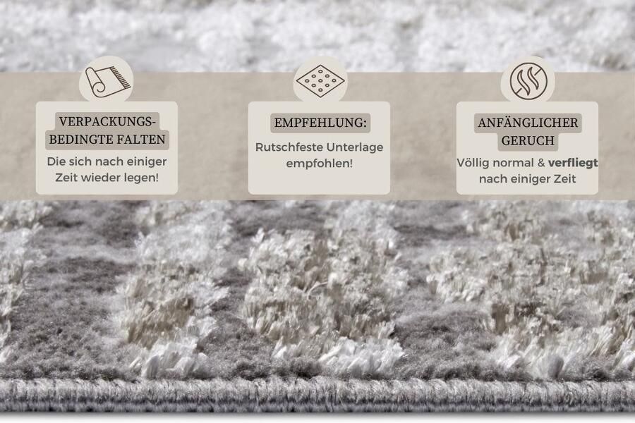 HANSE Home Vloerkleed Abstract slijtvast onderhoudsvriendelijk robuust glanzend - Foto 5