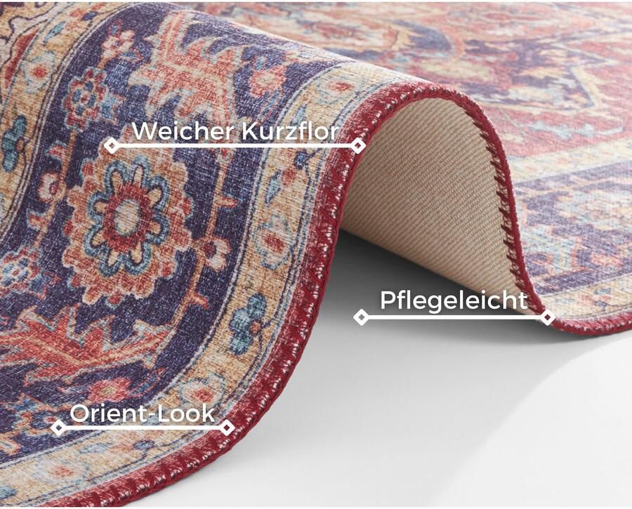 HANSE Home Vloerkleed Anthea Oosters loper vintage woonkamer slaapkamer eetkamer - Foto 3