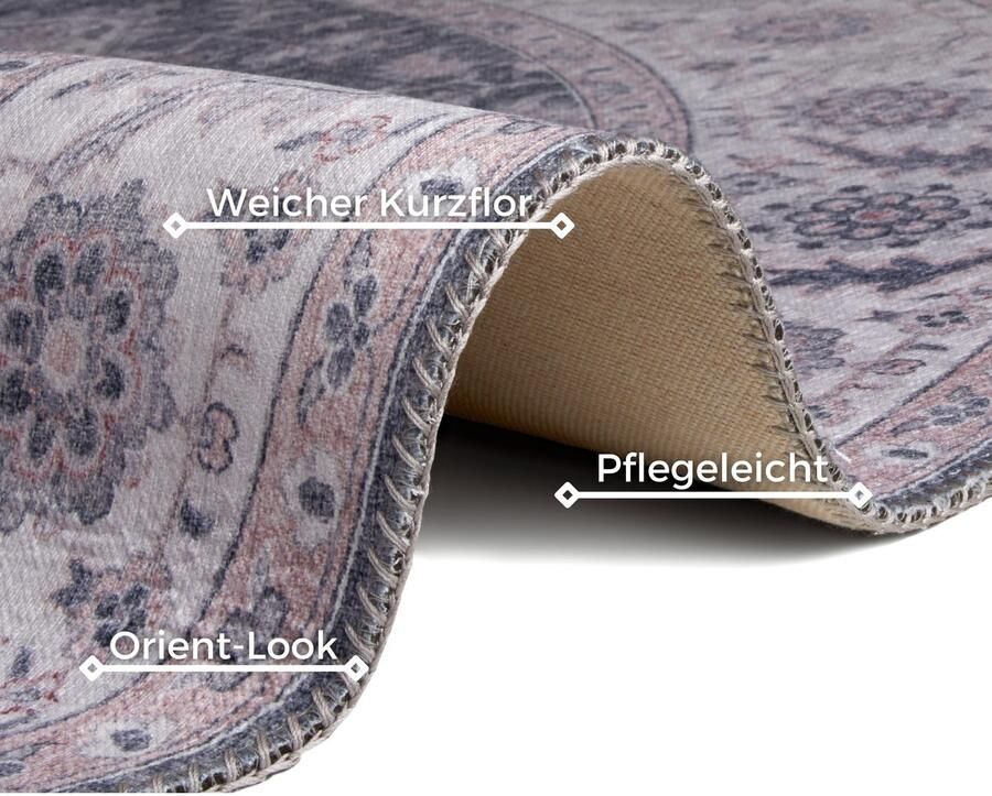 HANSE Home Vloerkleed Anthea Oosters loper vintage woonkamer slaapkamer eetkamer - Foto 2