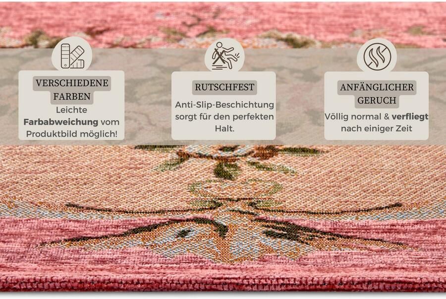 HANSE Home Vloerkleed Asmaa slijtbestendig onderhoudsvriendelijk robuust antislip - Foto 4