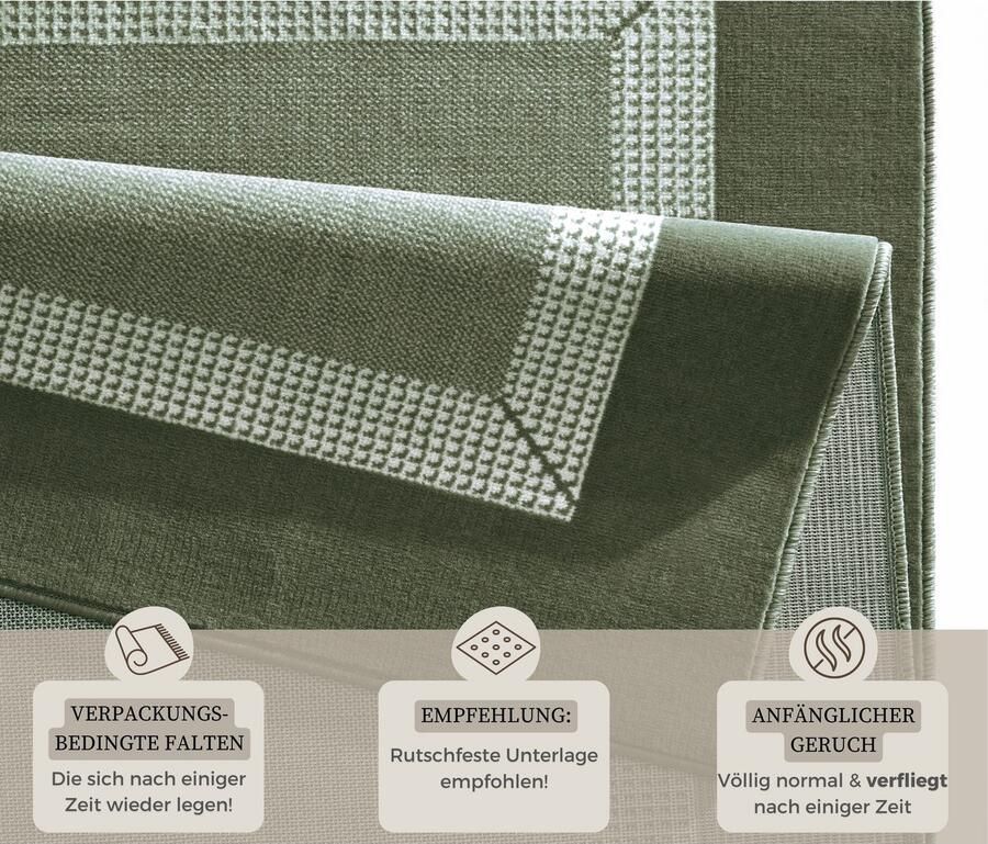 HANSE Home Vloerkleed Band Kortpolig zacht loper maten woonkamer slaapkamer eetkamer - Foto 2