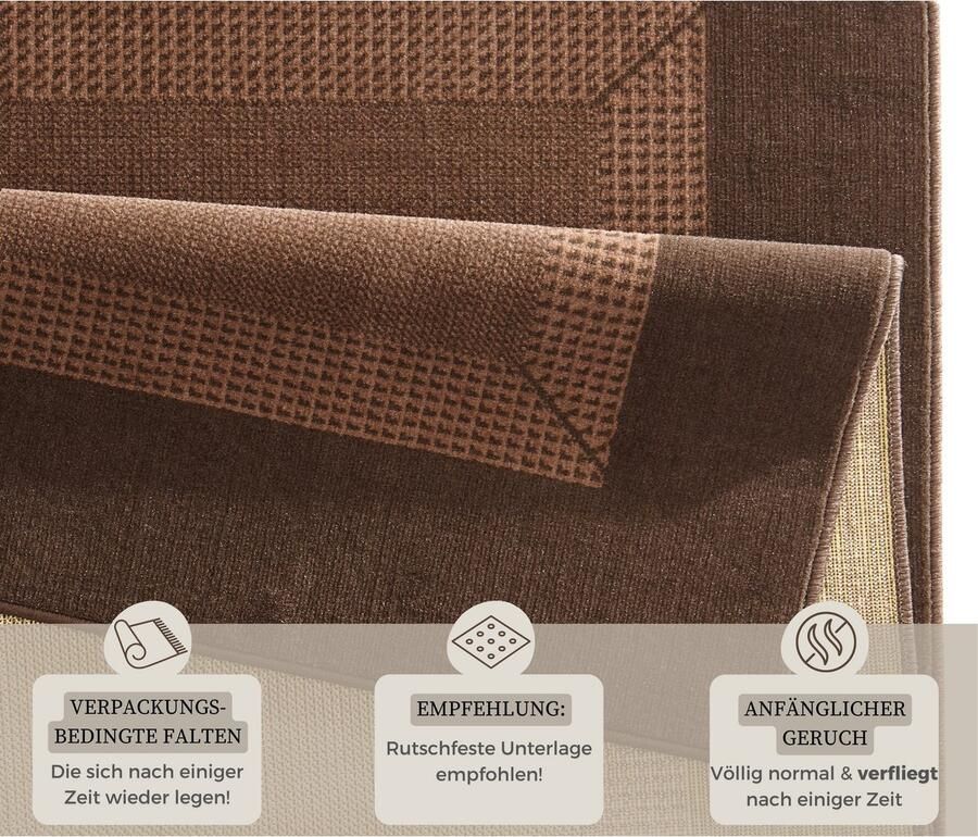 HANSE Home Vloerkleed Band Kortpolig zacht loper maten woonkamer slaapkamer eetkamer - Foto 3