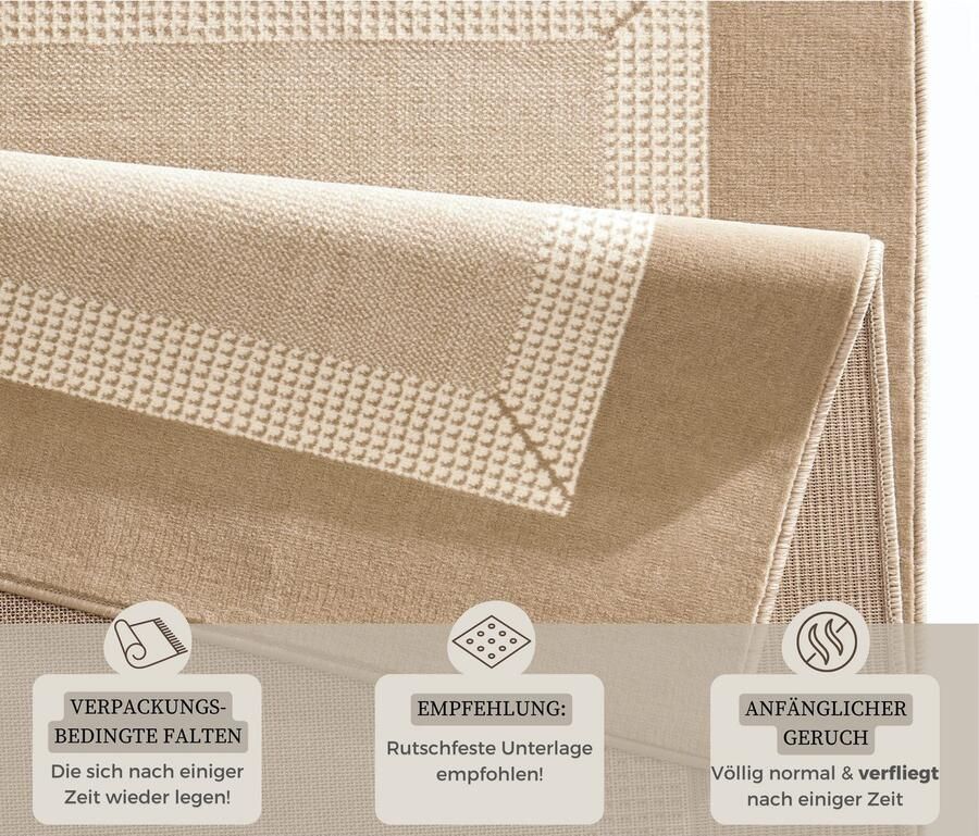 HANSE Home Vloerkleed Band Kortpolig zacht loper maten woonkamer slaapkamer eetkamer - Foto 2