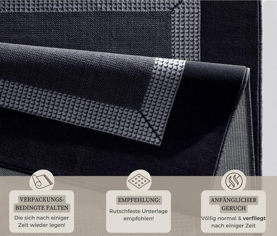 HANSE Home Vloerkleed Band Kortpolig zacht loper maten woonkamer slaapkamer eetkamer - Foto 2