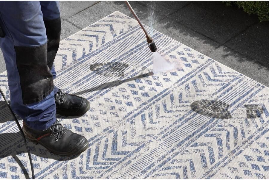 HANSE Home Vloerkleed BIRI tweezijdig te gebruiken kleed Binnen- en buitengebruik weerbestendig balkon loper woonkamer waterbestendig boho - Foto 9