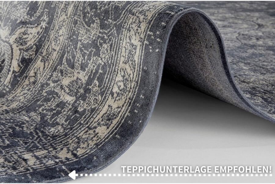 HANSE Home Vloerkleed Briar Fluweel oriënt-look zijde-look robuust gemakkelijk in onderhoud afgehecht - Foto 5