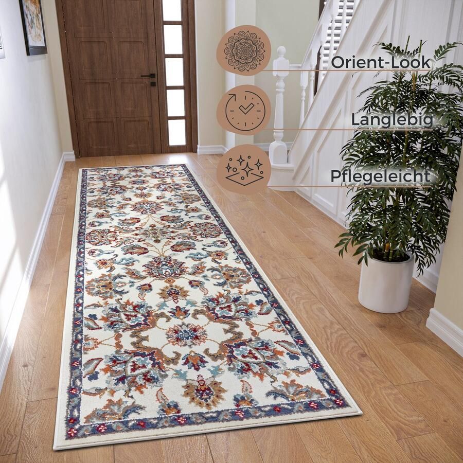 HANSE Home Vloerkleed Caracci Loper oosters kortpolig woonkamer slaapkamer eetkamer - Foto 2