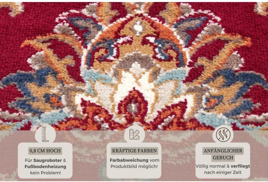 HANSE Home Vloerkleed Caracci Loper oosters kortpolig woonkamer slaapkamer eetkamer - Foto 3