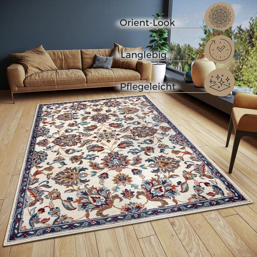 HANSE Home Vloerkleed Caracci Loper oosters kortpolig woonkamer slaapkamer eetkamer