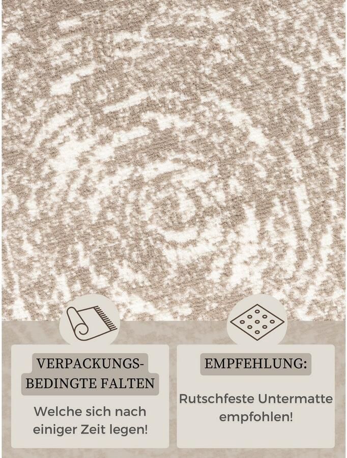 HANSE Home Vloerkleed Cavallo Woonkamer slaapkamer gang kortpolig gemêleerd vintage zacht - Foto 6