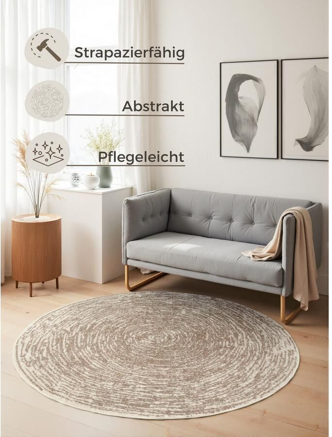 HANSE Home Vloerkleed Cavallo Woonkamer slaapkamer gang kortpolig gemêleerd vintage zacht - Foto 4