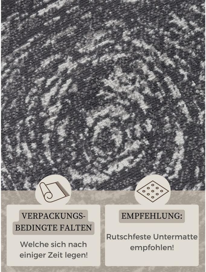 HANSE Home Vloerkleed Cavallo Woonkamer slaapkamer gang kortpolig gemêleerd vintage zacht - Foto 4