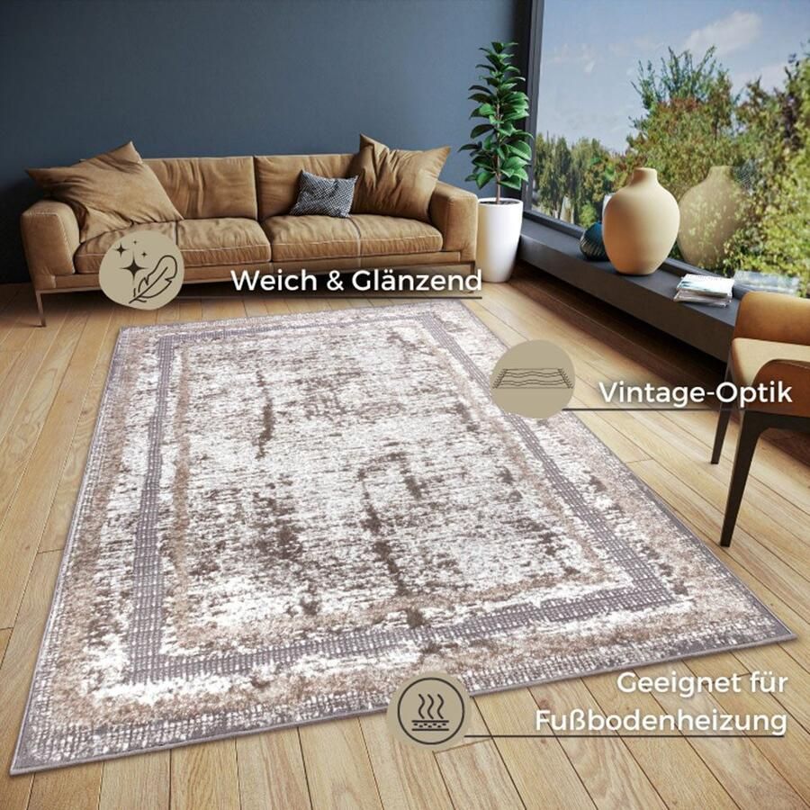 HANSE Home Vloerkleed Classic Vintage oosters onderhoudsvriendelijk robuust glanzend - Foto 7