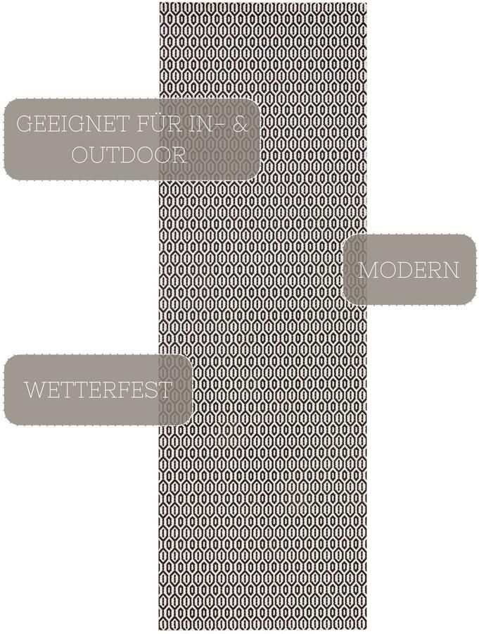 HANSE Home Vloerkleed Coin Binnen- en buitengebruik weerbestendig balkon sisal-look woonkamer loper - Foto 4