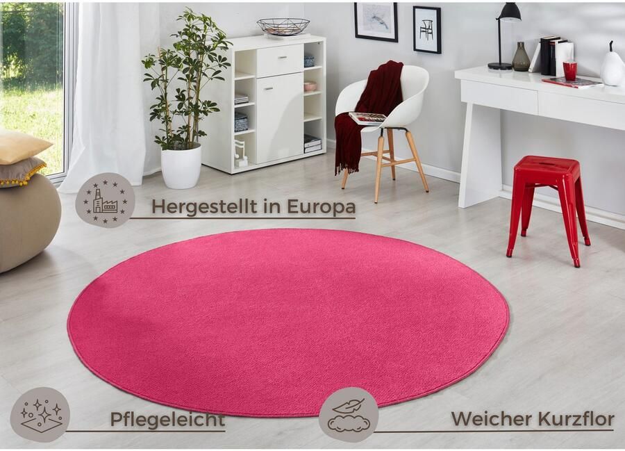 HANSE Home Vloerkleed Fancy Korte pool zacht uni woonkamer slaapkamer eetkamer - Foto 5