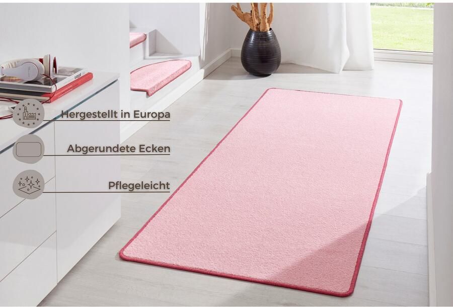 HANSE Home Vloerkleed Fancy Kortpolig loper effen geketteld woonkamer slaapkamer eetkamer - Foto 10