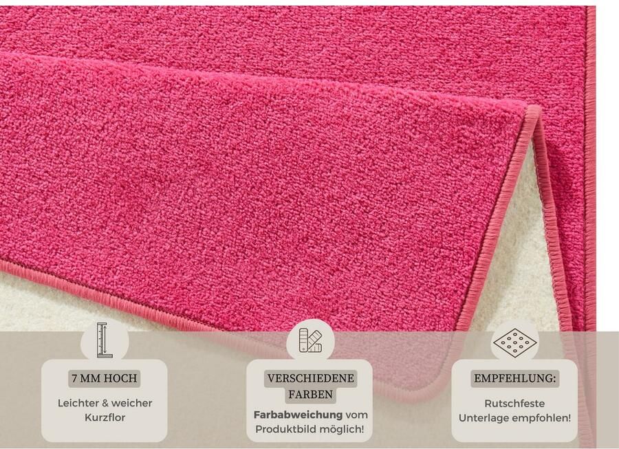 HANSE Home Vloerkleed Fancy Kortpolig loper effen geketteld woonkamer slaapkamer eetkamer - Foto 6