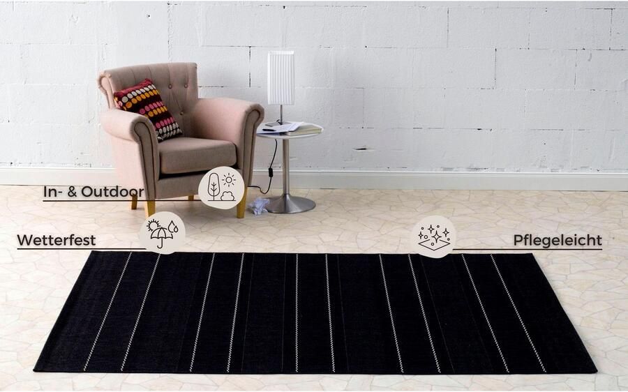 HANSE Home Vloerkleed Fürth Binnen- en buitengebruik loper weerbestendig balkon tuin woonkamer modern - Foto 7