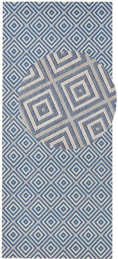 HANSE Home Vloerkleed Geruit Binnen- en buitengebruik loper weerbestendig ruit balkon tuin gang - Foto 12