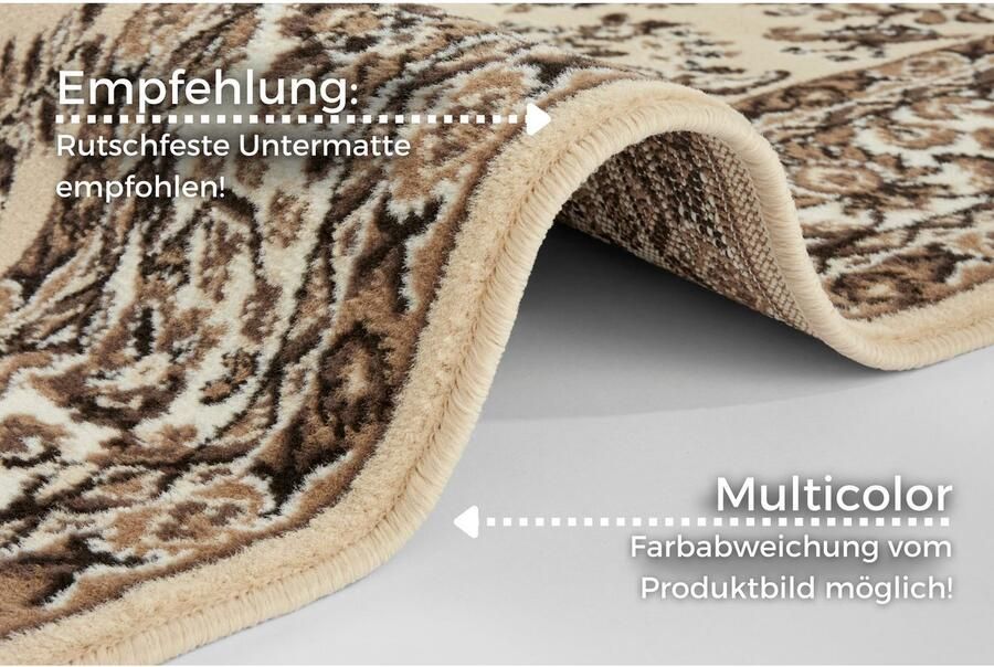 HANSE Home Vloerkleed Halton Kortpolig orient-look met bies loper onderhoudsvriendelijk geketteld - Foto 5