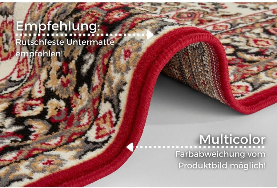 Home affaire Vloerkleed Halton Kortpolig orient-look met bies loper onderhoudsvriendelijk geketteld - Foto 4