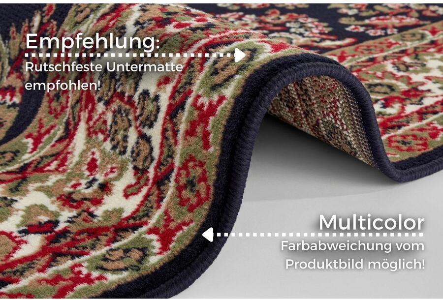 HANSE Home Vloerkleed Halton Kortpolig orient-look met bies loper onderhoudsvriendelijk geketteld - Foto 7