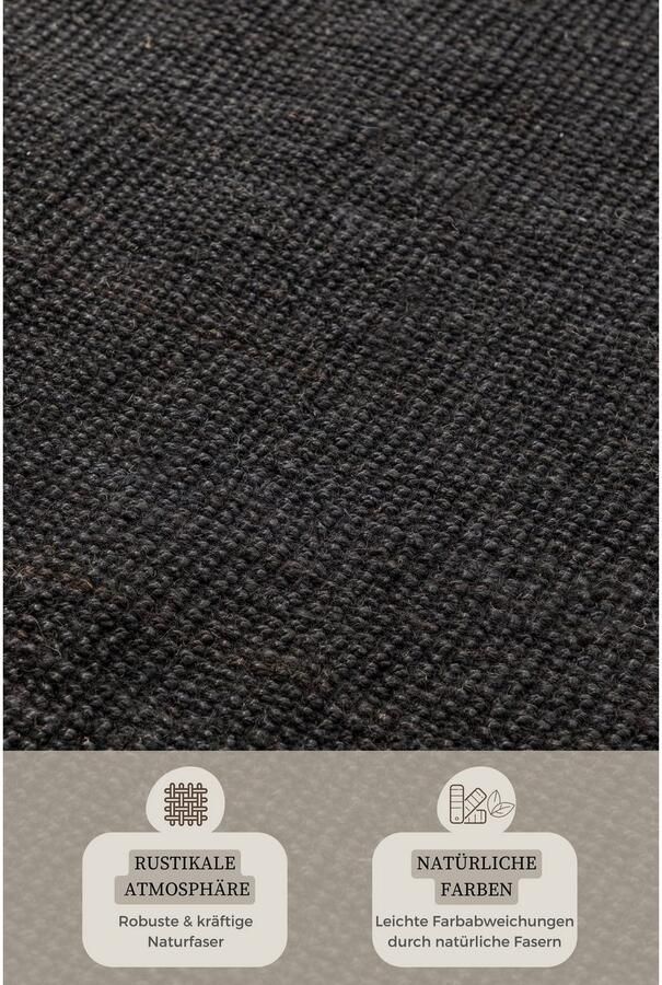 HANSE Home Vloerkleed Jaipur jute tapijt als loper en rond 100% natuurlijke vezel woonkamer eetkamer slaapkamer grs - Foto 5