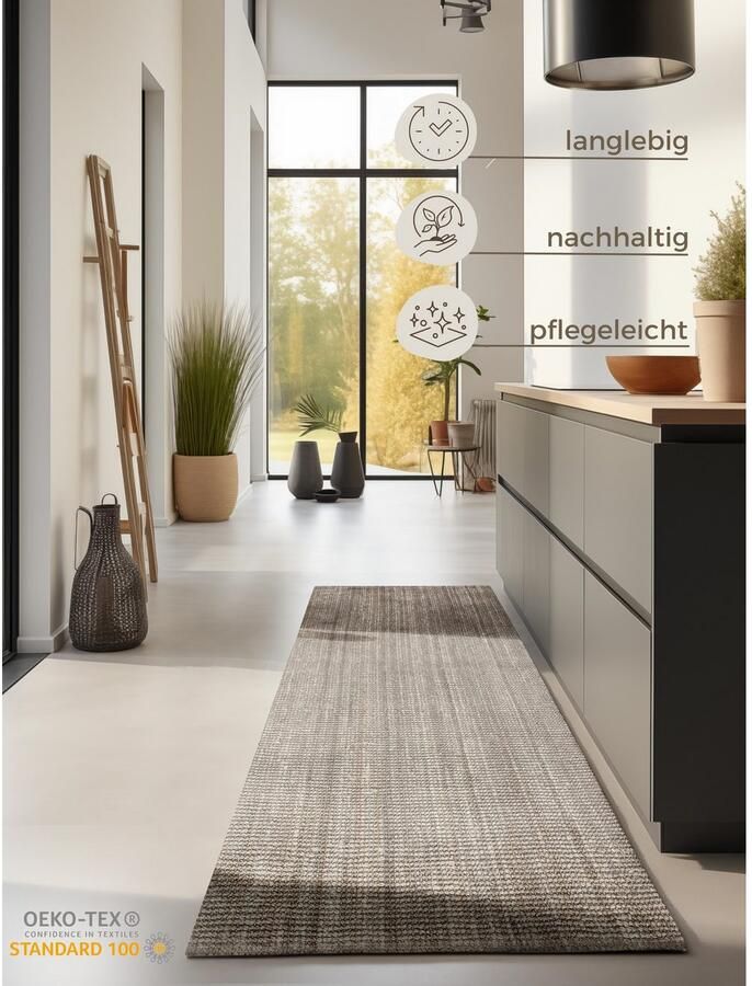 HANSE Home Vloerkleed Jaipur jute tapijt als loper en rond 100% natuurlijke vezel woonkamer eetkamer slaapkamer grs - Foto 8